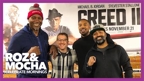 Mocha & Damnit Maurie Meet Michael B. Jordan For Creed II | The Roz & Mocha Show - KiSS 92.5 ...