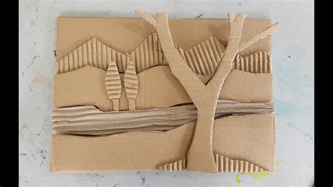 Cardboard Relief Sculpture Ideas / It costs little or nothing and is ...