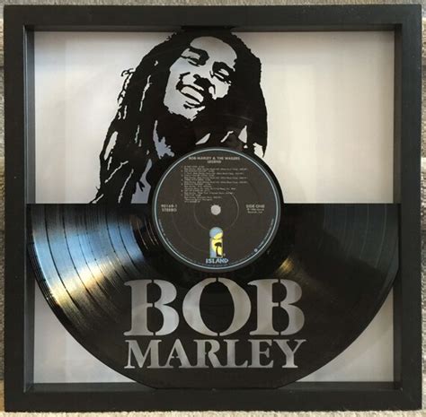 Bob Marley Legend cut framed vinyl LP record art