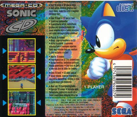 Sonic CD (1993) box cover art - MobyGames