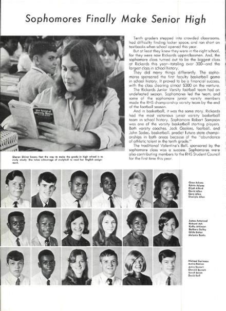 1968 Rickards High School Yearbook