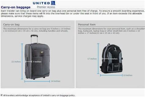 United Airlines Carry On Baggage Size | semashow.com