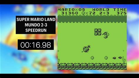 Super Mario Land Speedrun 2-3 - YouTube