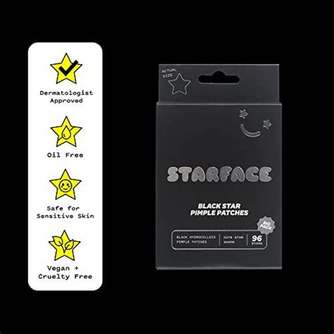 Starface Black Star BIG PACK, Hydrocolloid Pimple Patches - Nedysia