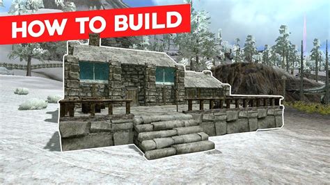 Ark Mobile : How To Build A Small Stone House - YouTube