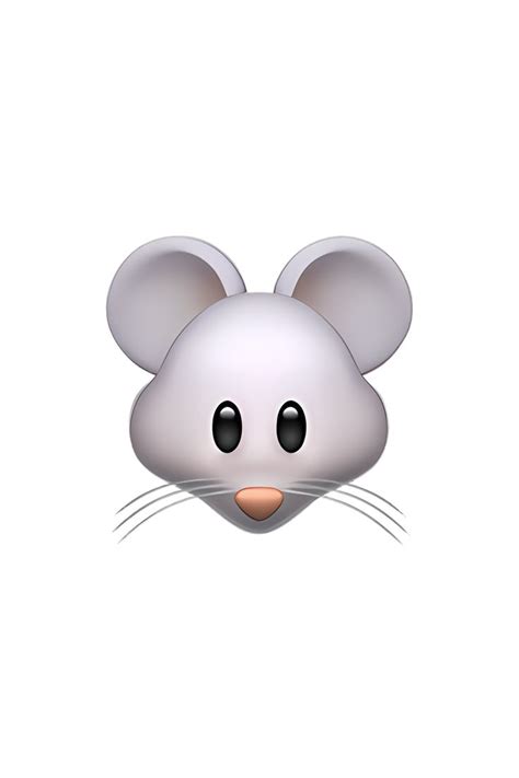 a mouse's head is shown in the shape of a face on a white background