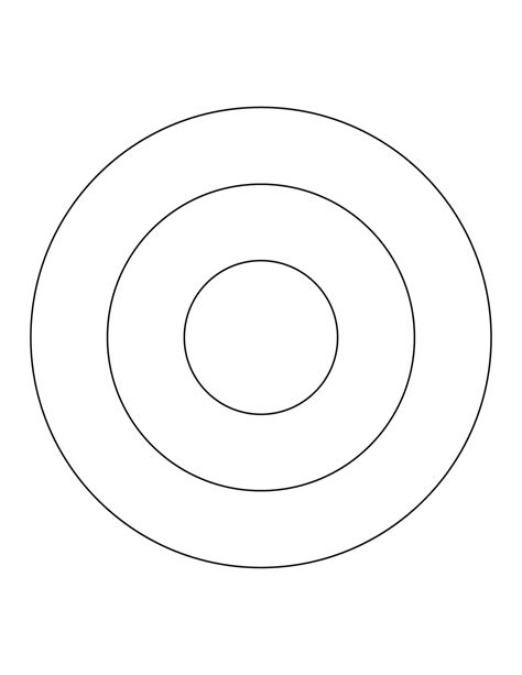 Concentric Circle Diagram Template