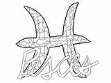 Pisces To Color Coloring Page  Free Printable Pages For Kids sketch template