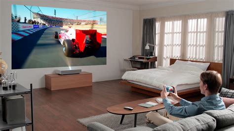 LG CineBeam 4K UHD Wireless Smart Laser Short Throw Projector with High ...