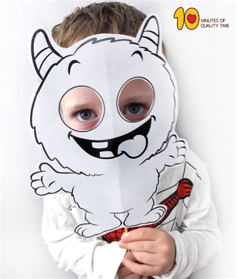 Monster Printable Mask – 10 Minutes of Quality Time