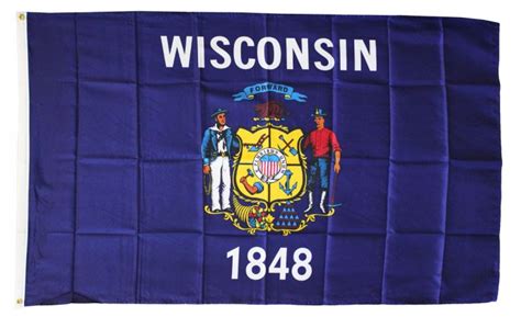 Buy Wisconsin - 3'X5' Polyester Flag | Flagline