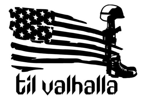 Til Valhalla Flag Flag decal Car decal Car accessories | Etsy