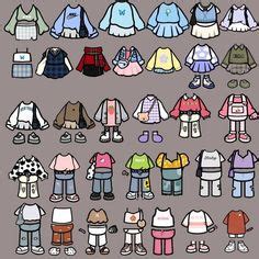 13 Toca boca outfit ideas | paper dolls clothing, paper animals, paper ...