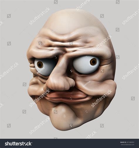 Internet Meme Lol Ugly Troll Head Stock Illustration 201389993 | Shutterstock