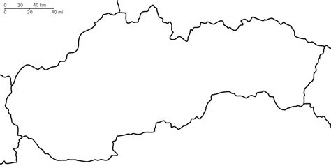 Slovakia Blank • Mapsof.net