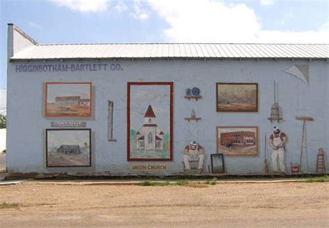 Dimmitt Texas Painted History Wall Murals.