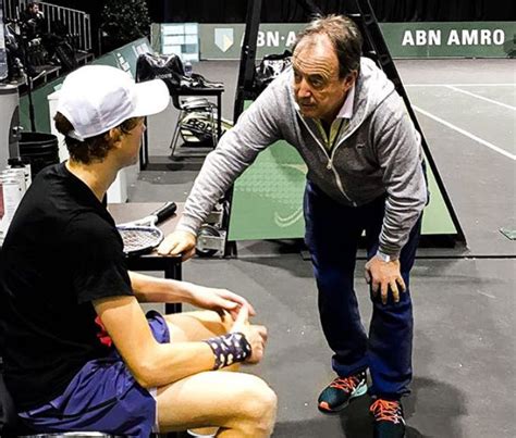 Jannik Sinner's coach Riccardo Piatti about showing the videos of Federer, Djokovic, Nadal at ...