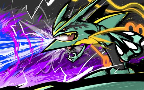 Mega Rayquaza | Dragon Pulse by ishmam on DeviantArt