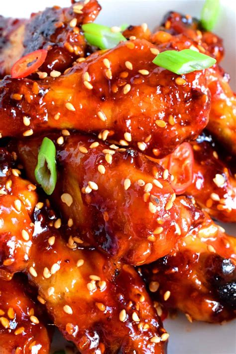 Spicy Korean Gochujang Chicken Wings - Lord Byron's Kitchen