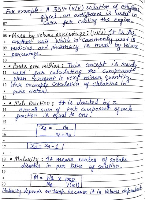 Chapter 2 Solutions Class 12 Chemistry Handwritten Notes PDF – SHN Notes – Shop Handwritten ...