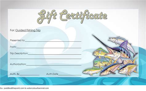 Fishing Gift Certificate Template - 7+ Inspirational Designs