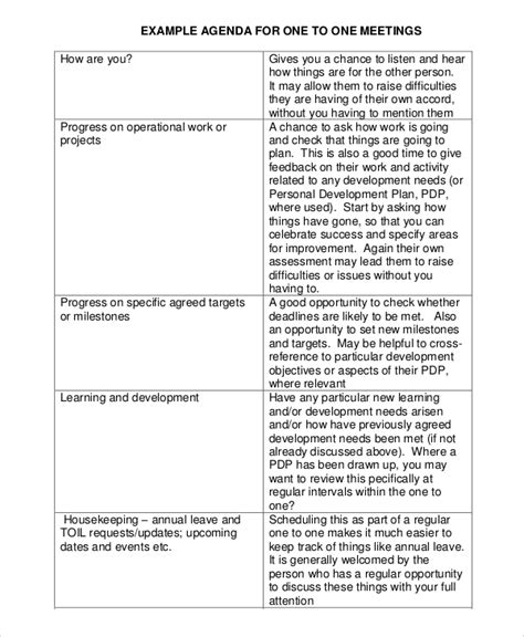 FREE 10+ Meeting Agenda Samples in PDF | MS Word