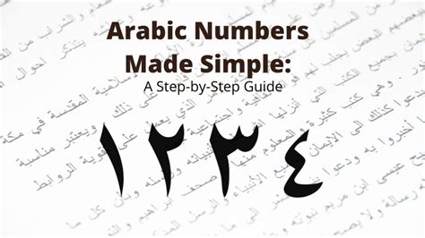 Counting in Arabic Made Simple: A Step-by-Step Guide | Arabic Numbers