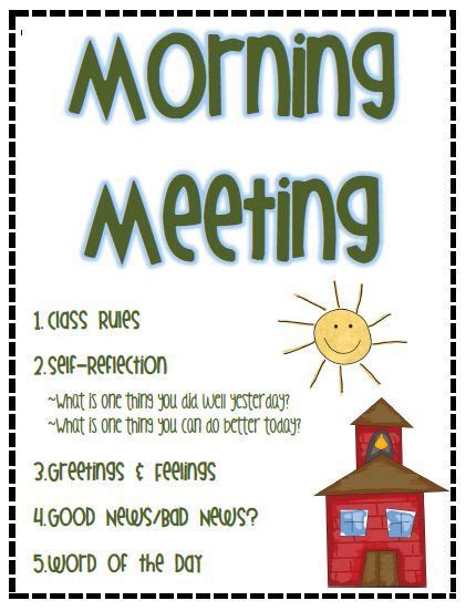 Morning Meeting Agenda for 3rd Grade | Responsive Classroom