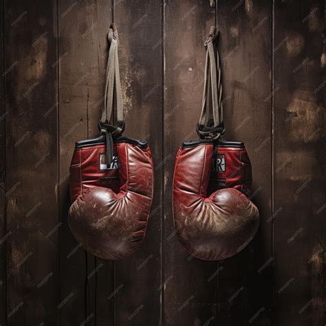 Premium AI Image | Vintage boxing gloves