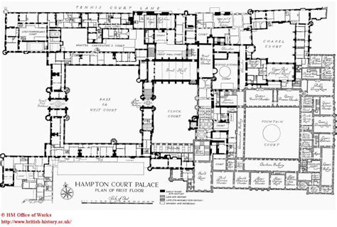 Hampton Court First Floor Plan | Castle floor plan, How to plan ...