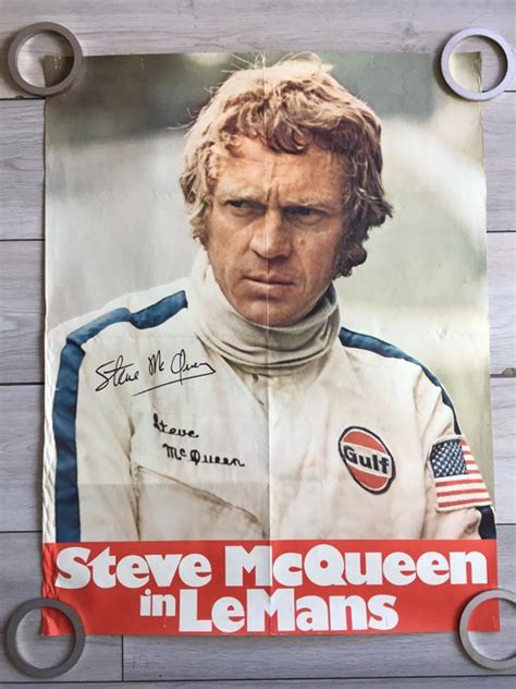 Le Mans / Steve McQueen - original autographed movie poster - 1971 - Catawiki