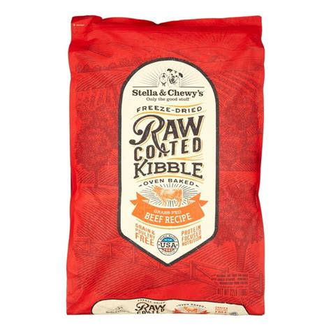 Stella & Chewy's Grass-Fed Beef Raw Coated Kibble Grain-Free Dry Dog Food, 22 Lb - Walmart.com ...