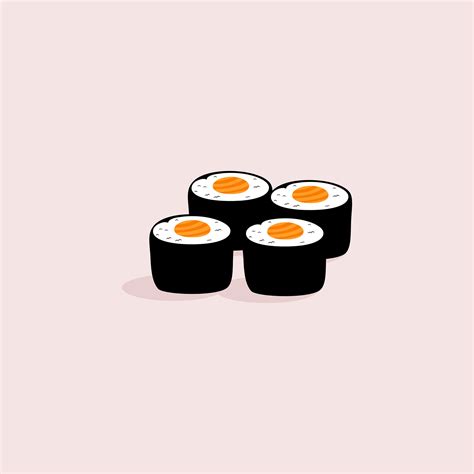 SUSHi vector illustratiojn. Asia food pattern design on Behance