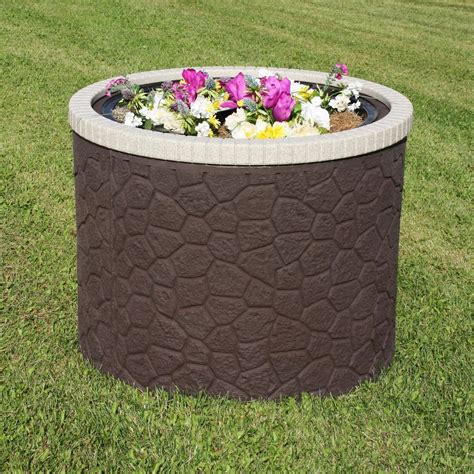 TankTop Covers Decorative 35-Inch Basin Septic, Well, Lawn and Garden Enclosure with 2-Piece 5 ...