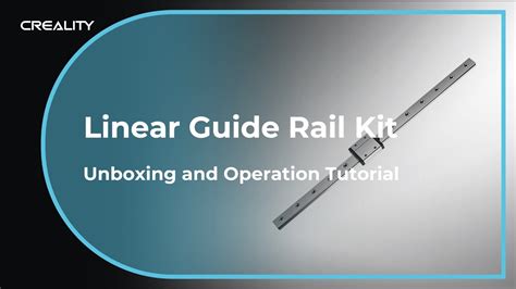 Linear Guide Rail Kit Unboxing and Operation Tutorial - YouTube