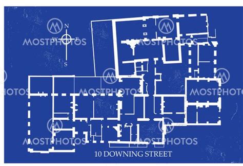 "10 Downing Street, Floor Plan" av Gordon Alexander - Mostphotos