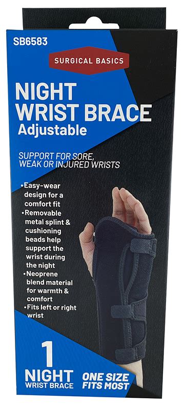 Wrist Brace Night - Adjustable : 3P