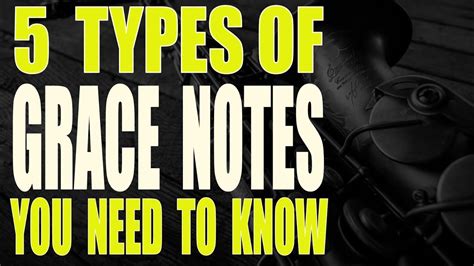 5 TYPES OF GRACE NOTES YOU NEED TO KNOW - YouTube