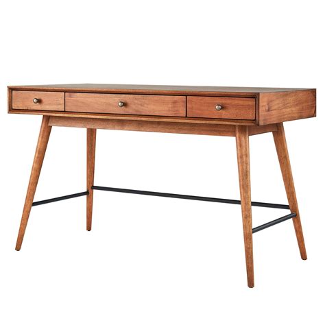 Ellwood Wood Writing Desk With Drawers ~ Buy Oak Colour Writing Desk With Drawer Online ...