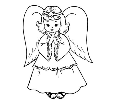 Free Cute Angel Clipart Black And White, Download Free Cute Angel Clipart Black And White png ...