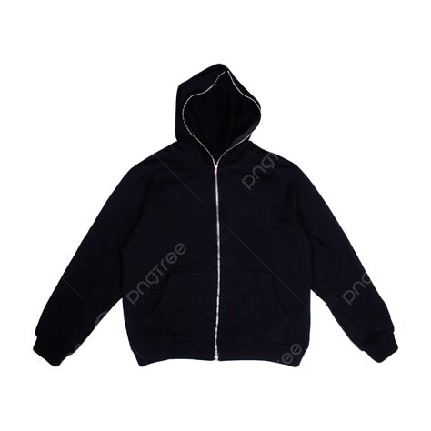 Full Zip Hoodie Blank Black, Hoodies, Blank Hoodie, Mockup Hoodies PNG ...