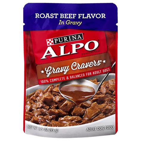 Alpo Gravy Cravers Dog Food Wet Roast Beef In Gravy - 3.5 Oz - Haggen