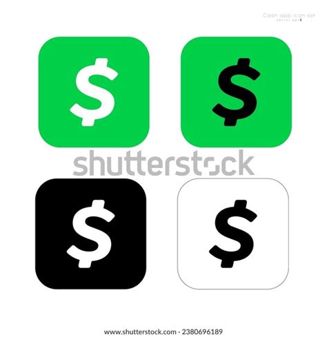 Cash App Logo Set 4 Colors Stock Vector (Royalty Free) 2380696189 ...