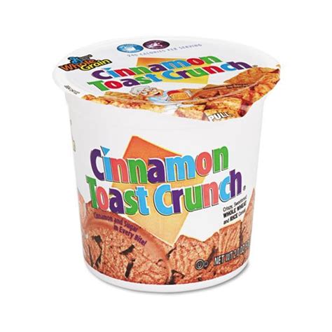 General Mills Cinnamon Toast Crunch Cereal, Single-Serve 2.0 oz Cup, 6/Pack AVTSN13897