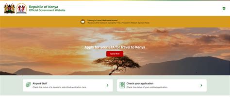 ELECTRONIC TRAVEL AUTHORIZATION (eTA) | KENYA Embassy of the Republic ...