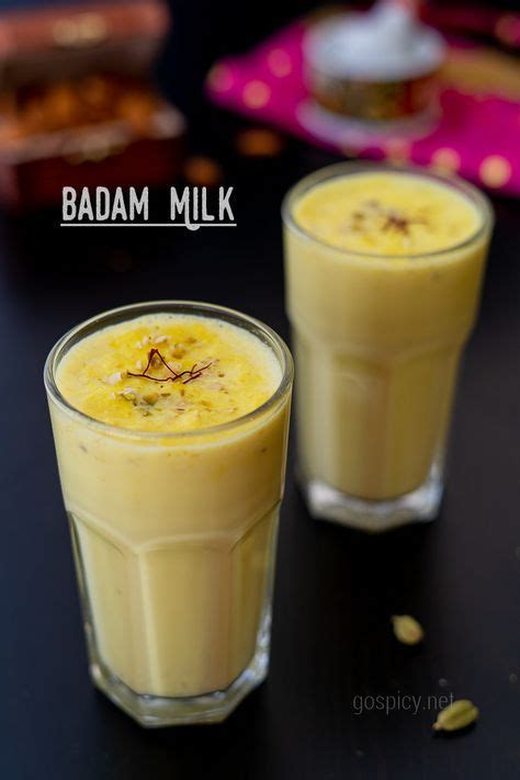 Badam Milk Recipe, Madurai Special Badam Paal - GoSpicy | Recipe in ...