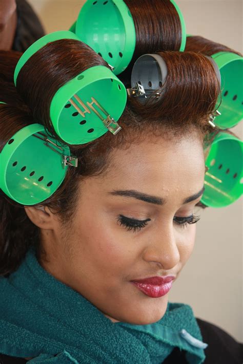 Roller Set Blow Out! Seattle, www.HairbySheilaTriplett.com | Hair rollers, Hair rollers tutorial ...