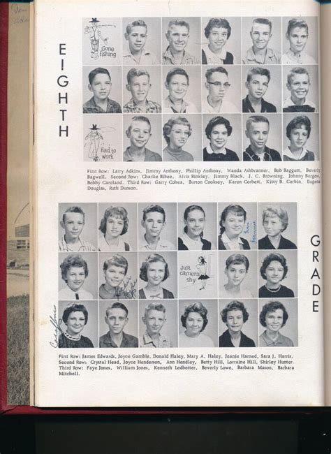 Cedar Hill TN Jo Byrns High School yearbook 1960 Tennessee Grd 12-8 ...