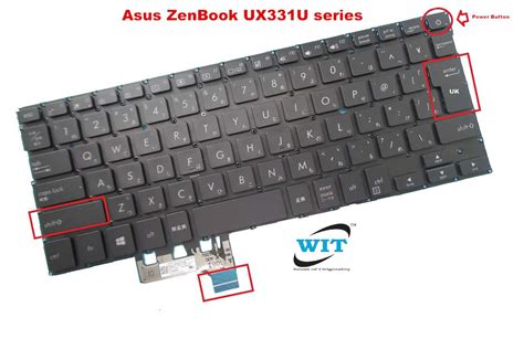 Laptop keyboard for Asus ZenBook UX331FA UX331FAL UX331FN UX331U ...