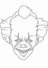 Scary Clown Mask coloring Page  Download Print Or Color Online For Free sketch template